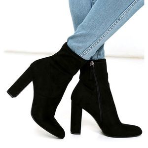 Steve Madden Suede Black Edit Ankle Boot sz 7!
